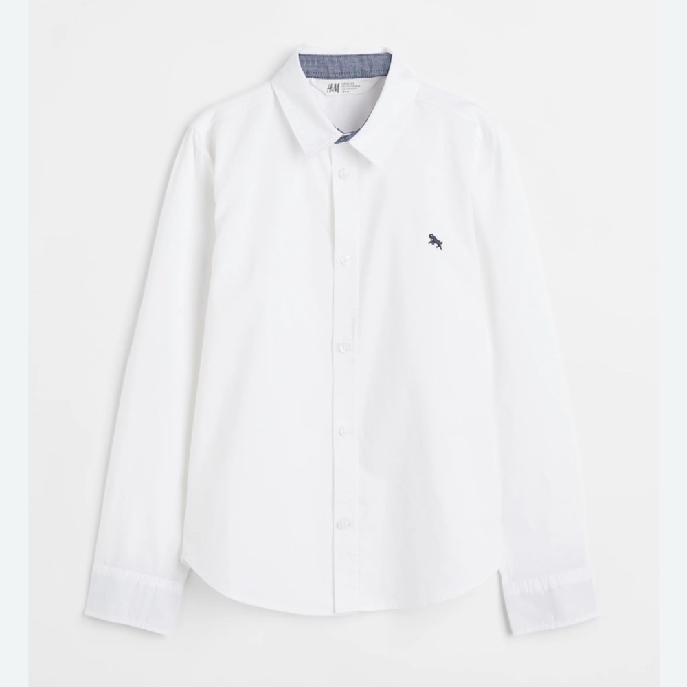 H&M White Button-Down Shirt